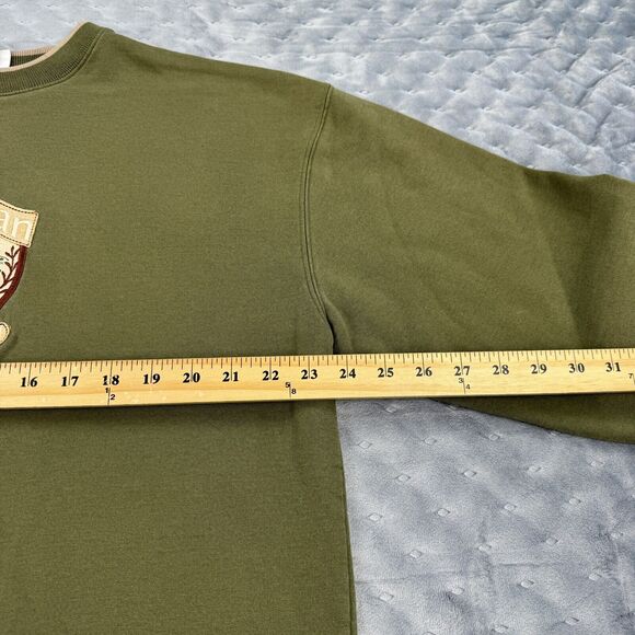 VINTAGE 90s M&C Sport Sweatshirt Mens XL Green Buck All American Hunting Outdoor - Picture 8 of 13
